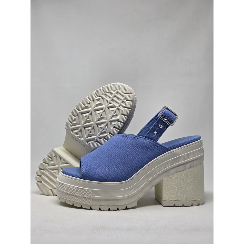 Converse Womens  Chuck 70 De Luxe Heel Slingback Sandal Size 7 Blue NEW